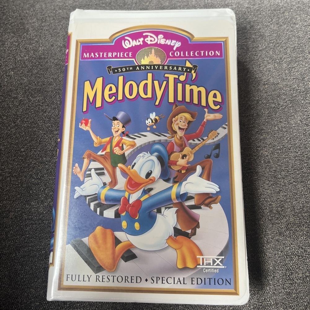 VHS Walt‎ Disney Masterpiece Collection, MELODYTIME 1998, 50TH ANNIVERSARY Fully
